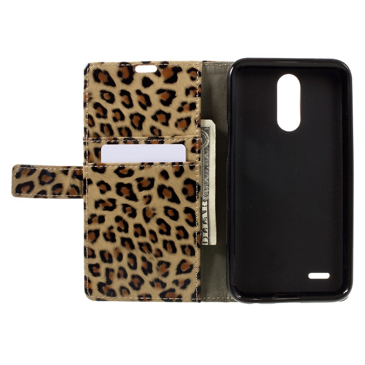 For LG V5 Leopard Wallet Leather Case Cover with Stand-6