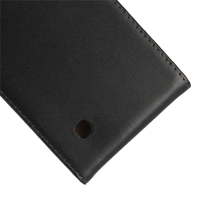 Vertical Flip Split Leather Cell Phone Case for LG K8 - Black-4