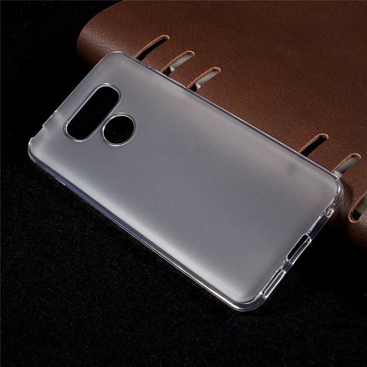For LG G6 Thin Matte Gel TPU Cover Case with Non-slip Inner - Transparent-2