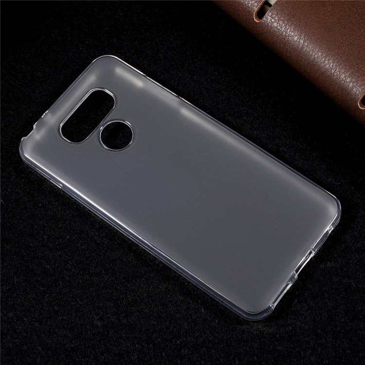 For LG G6 Thin Matte Gel TPU Cover Case with Non-slip Inner - Transparent-3
