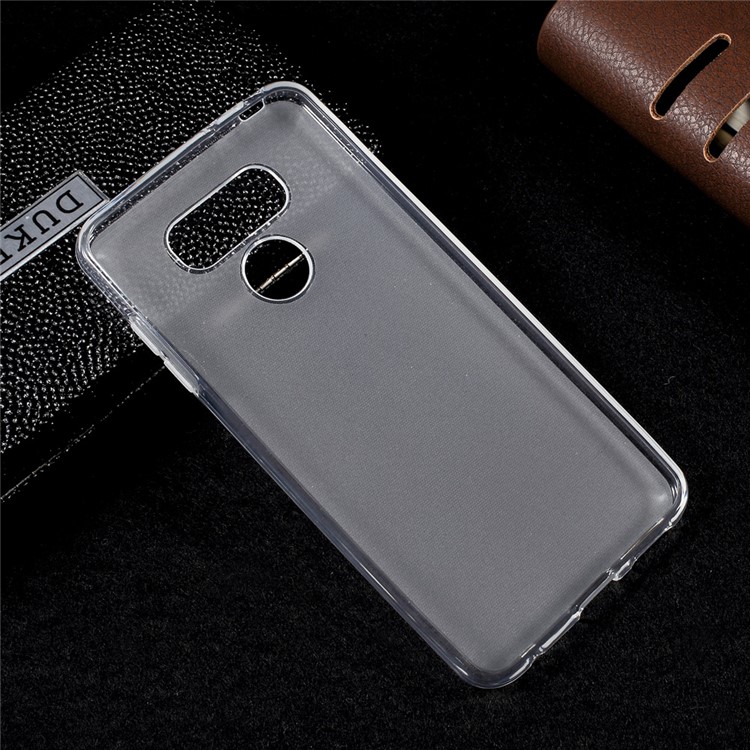 For LG G6 Thin Matte Gel TPU Cover Case with Non-slip Inner - Transparent-4