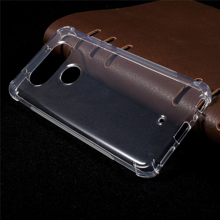 For LG V34 Thin Glossy Gel TPU Cover Case with Non-slip Inner - Transparent-3