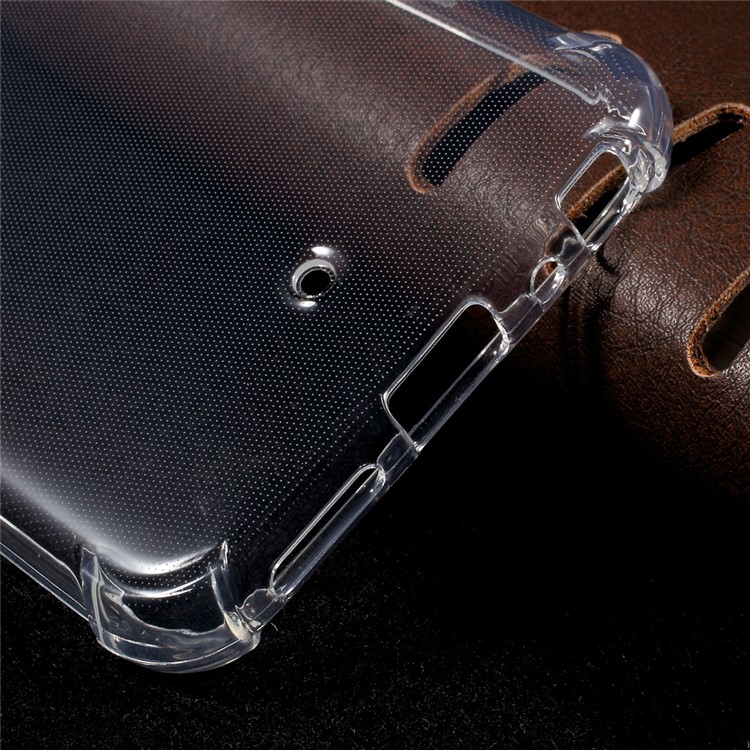 For LG V34 Thin Glossy Gel TPU Cover Case with Non-slip Inner - Transparent-4