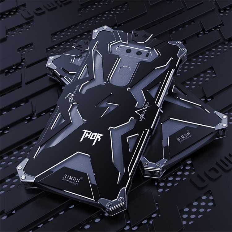 For LG V20 Punk Rock Metal Aviation Aluminum Armor Phone Case Casing - Black-3