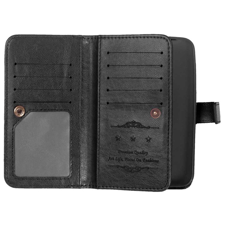 For LG G5 / G5 SE Crazy Horse 9 Card Slots Wallet Leather Case Cover - Black-4