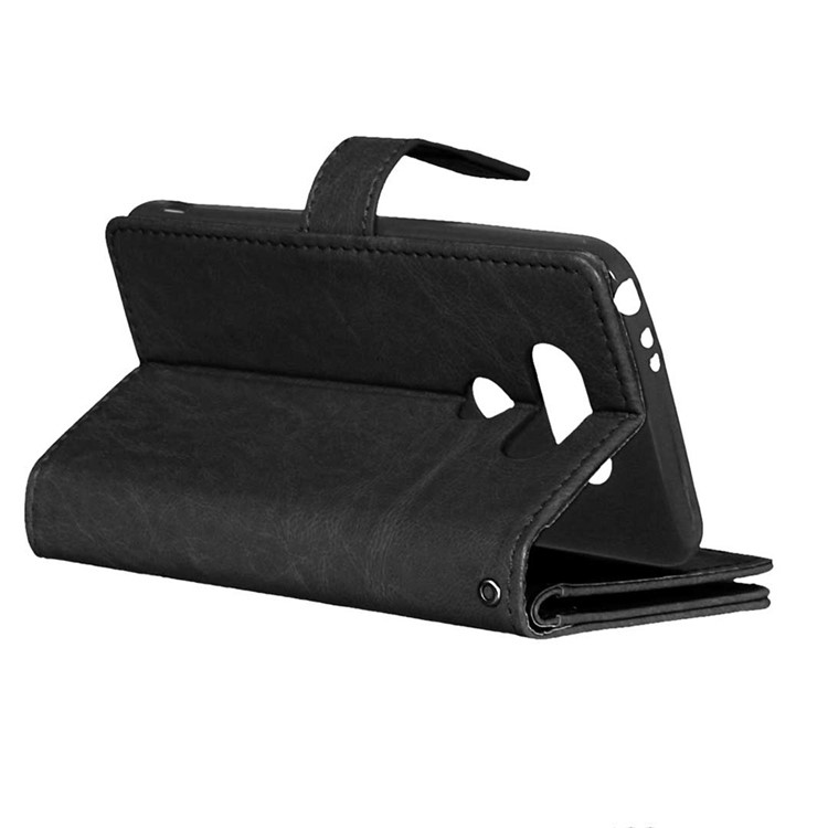 For LG G5 / G5 SE Crazy Horse 9 Card Slots Wallet Leather Case Cover - Black-6