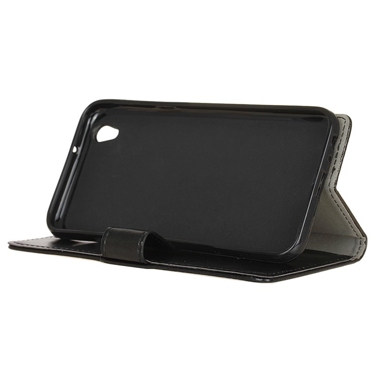 Crazy Horse Wallet Leather Stand Case for LG U F820L - Black-5