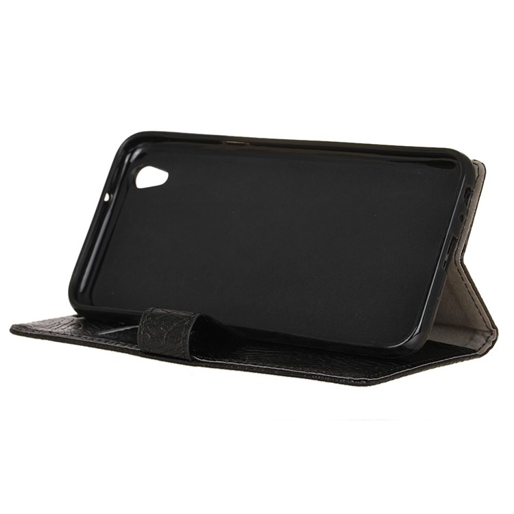 For LG U F820L Crocodile Texture Wallet Leather Phone Case - Black-6