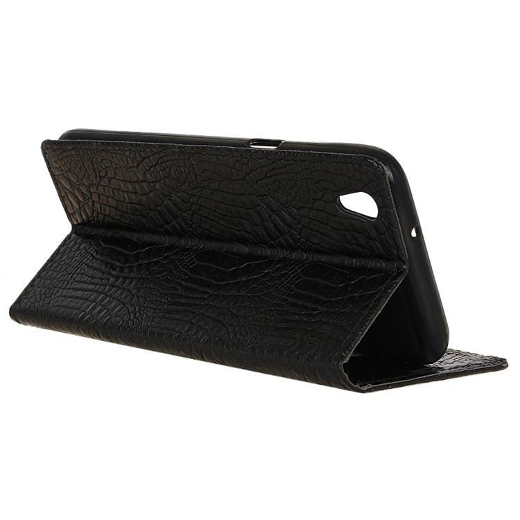 For LG U F820L Crocodile Texture Wallet Leather Phone Case - Black-7