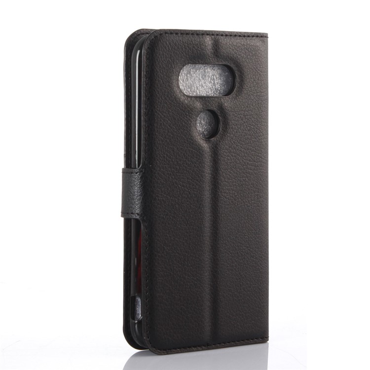 Litchi Skin Leather Wallet Case for LG G5 / G5 SE - Black-4