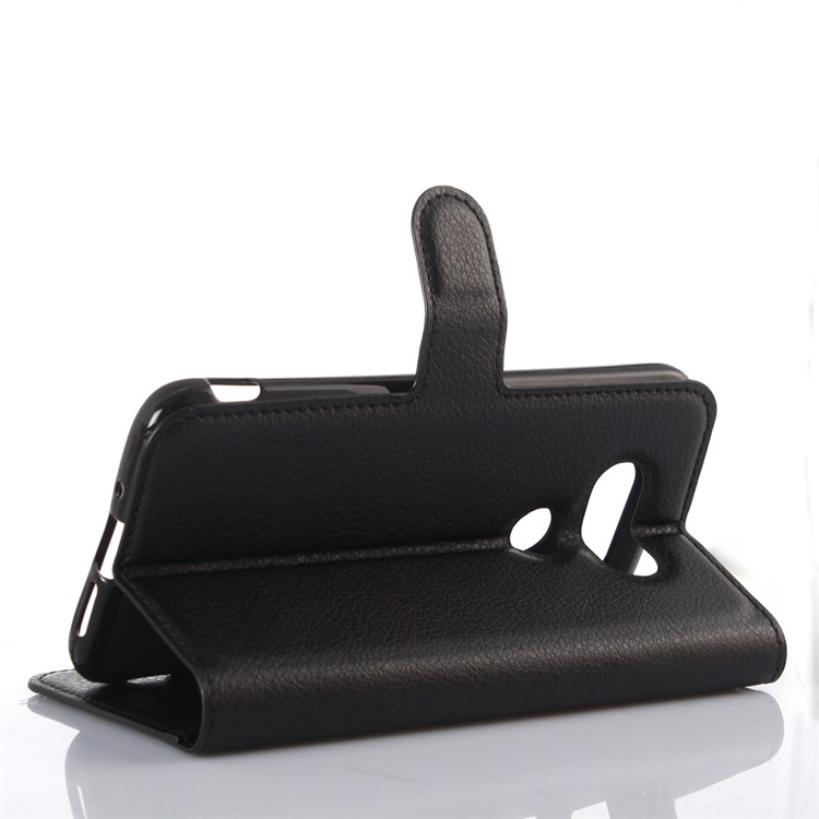 Litchi Skin Leather Wallet Case for LG G5 / G5 SE - Black-5