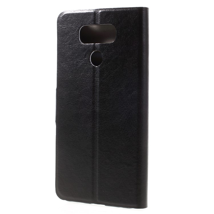 Crazy Horse Leather Stand Case for LG G6 - Black-2
