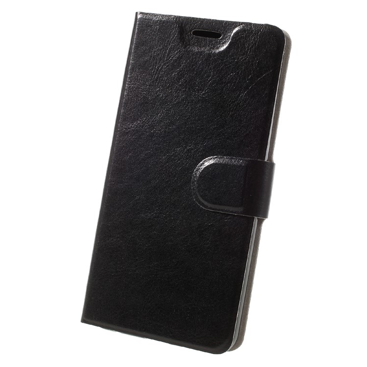 Crazy Horse Leather Stand Case for LG G6 - Black-3