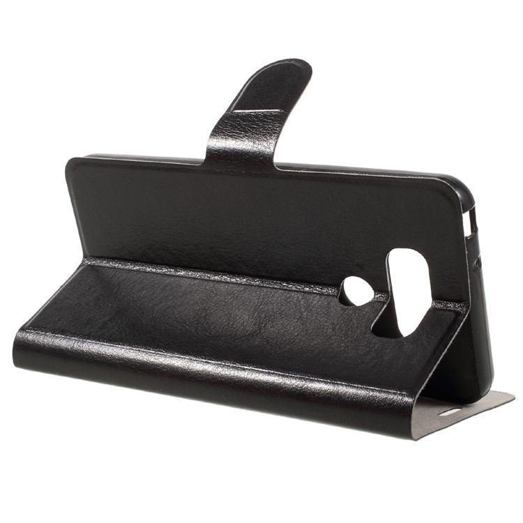 Crazy Horse Leather Stand Case for LG G6 - Black-5