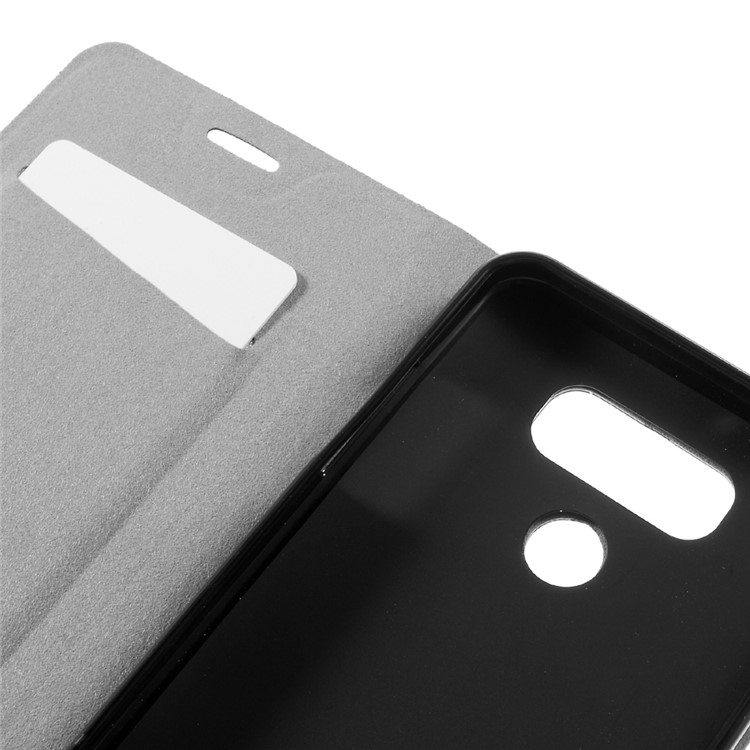 Crazy Horse Leather Stand Case for LG G6 - Black-9