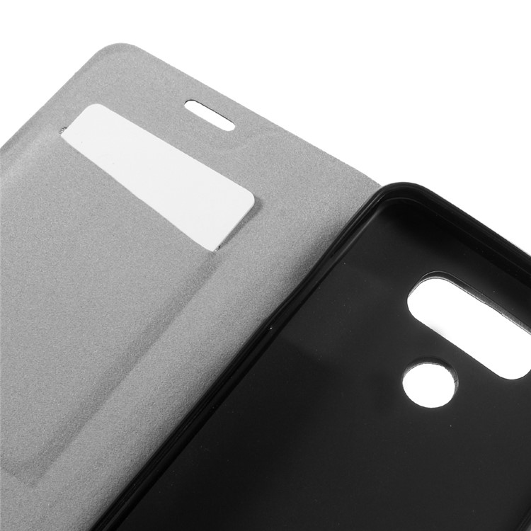 Cross Pattern Leather Card Holder Case for LG G6 - Black-9