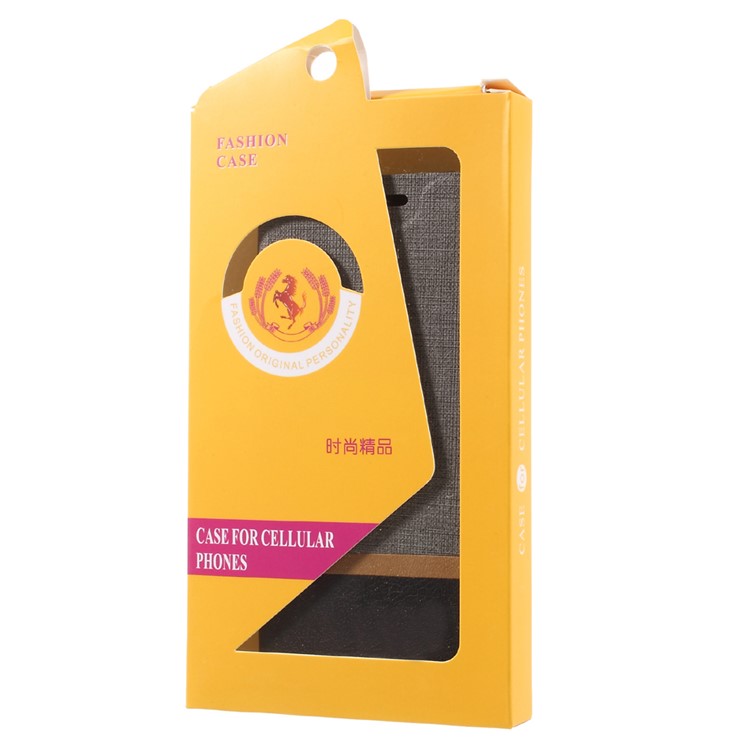 Cross Pattern Leather Stand Case for LG G6 - Grey-7