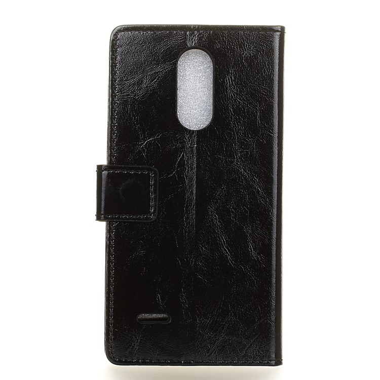 Crazy Horse Leather Wallet Phone Case for LG V3 / K8 (2017) - Black-2