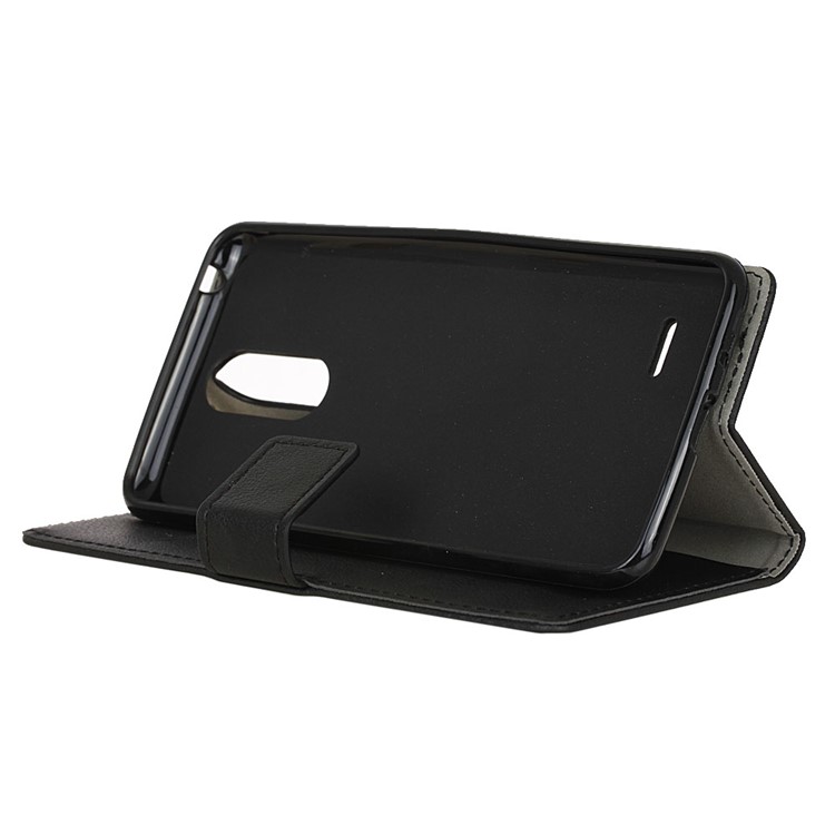 Wallet Stand Leather Flip Phone Case for LG V3 / K8 (2017) - Black-6