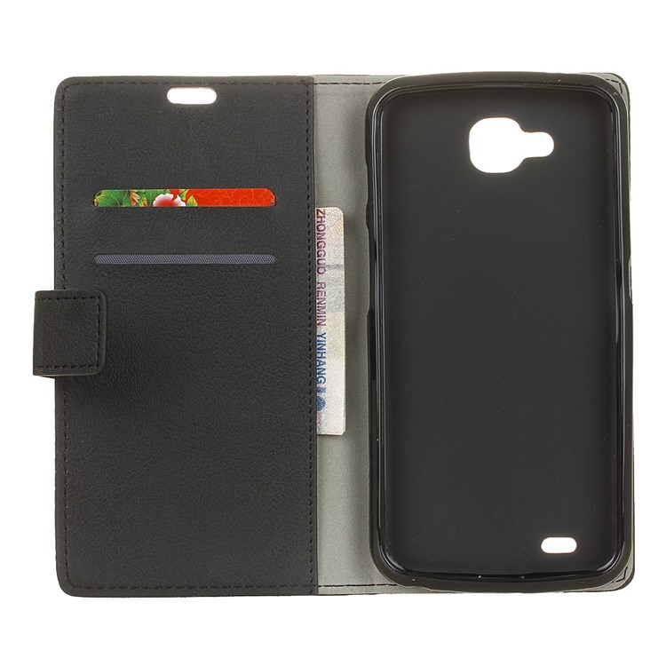 Wallet Leather Stand Case for LG V9 - Black-3