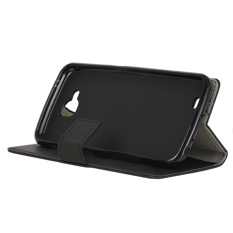 Wallet Leather Stand Case for LG V9 - Black-4