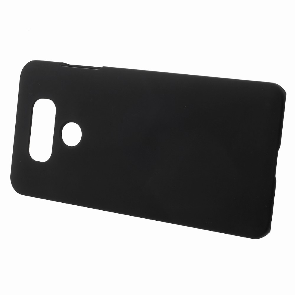 Rubberized PC Hard Phone Case for LG G6 - Black-2