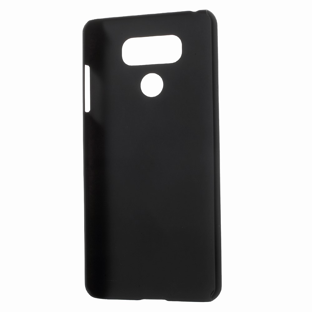 Rubberized PC Hard Phone Case for LG G6 - Black-5