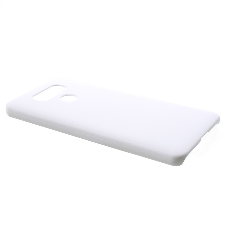 Rubber Coating PC Hard Phone Cover Shell for LG G6 - White-3