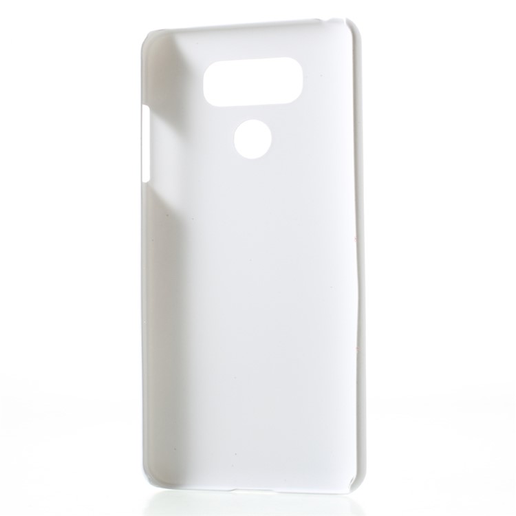 Rubber Coating PC Hard Phone Cover Shell for LG G6 - White-4