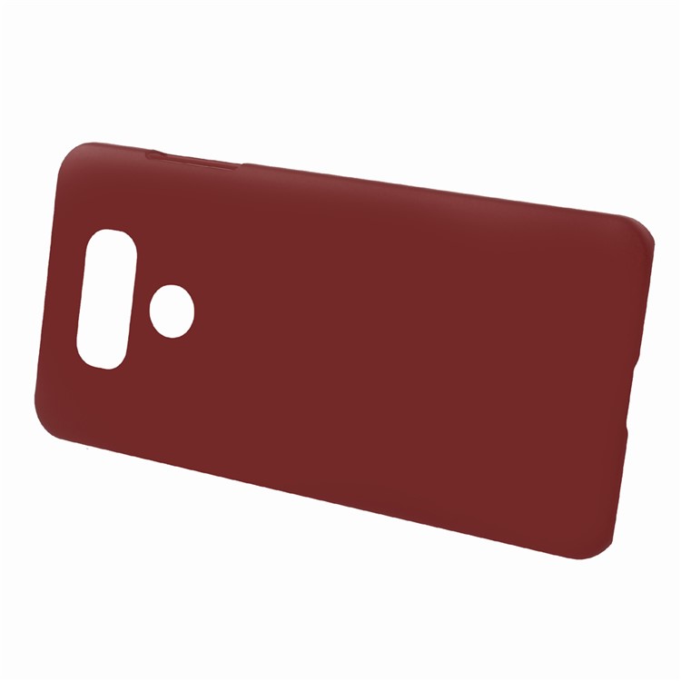 Rubber Coating PC Hard Phone Shell Casing for LG G6 - Red-2