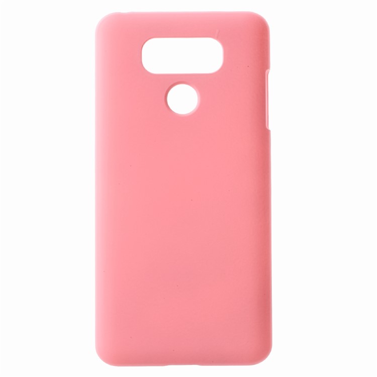 Rubber Coating PC Hard Cell Phone Case for LG G6 - Pink-1