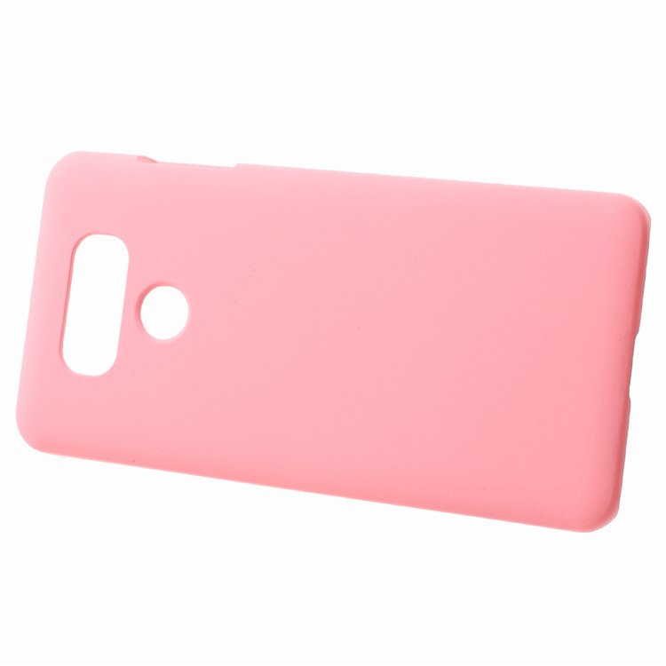 Rubber Coating PC Hard Cell Phone Case for LG G6 - Pink-2