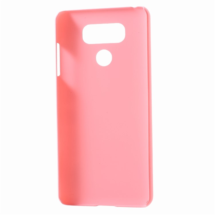 Rubber Coating PC Hard Cell Phone Case for LG G6 - Pink-5