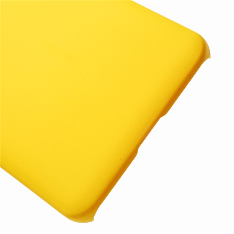 Rubberized PC Hard Cell Phone Cover for LG G6 - Yellow-3