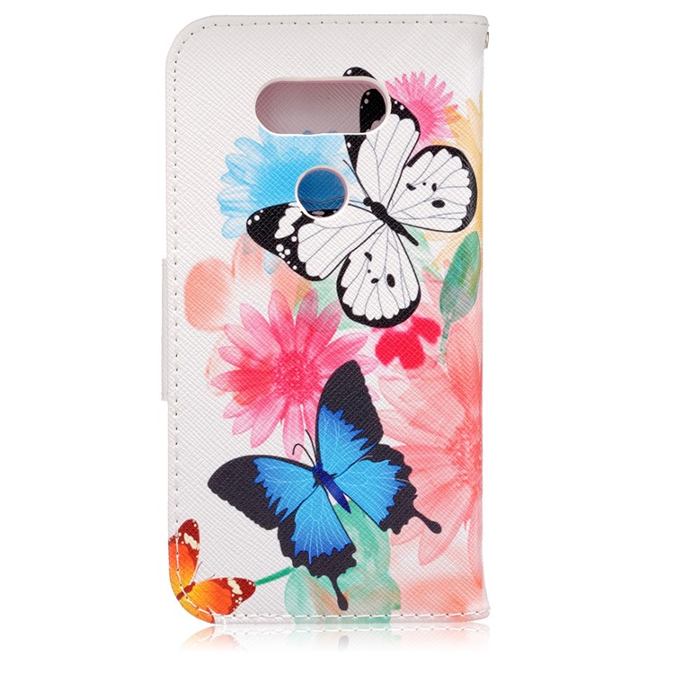 Pretty Pattern Wallet Leather Case for LG G5 / G5 SE - Beautiful Butterflies and Flowers-2
