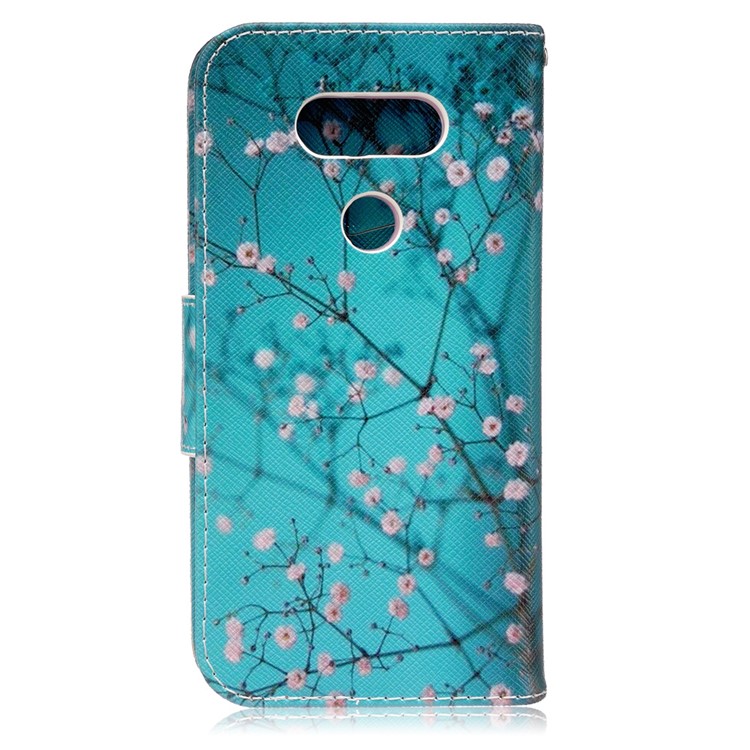 Pattern Printing PU Leather Wallet Cover for LG G5 / G5 SE - Pink Floret-2