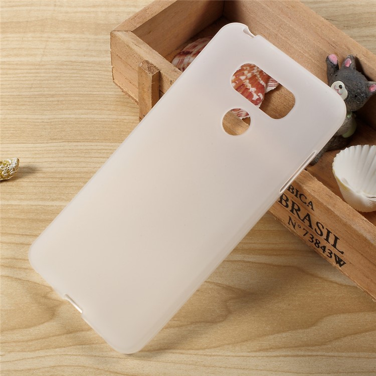 Anti-fingerprint Matte TPU Phone Cover for LG G6 - White-1