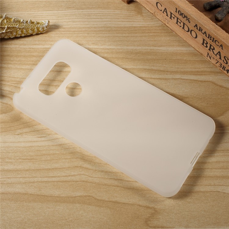 Anti-fingerprint Matte TPU Phone Cover for LG G6 - White-2
