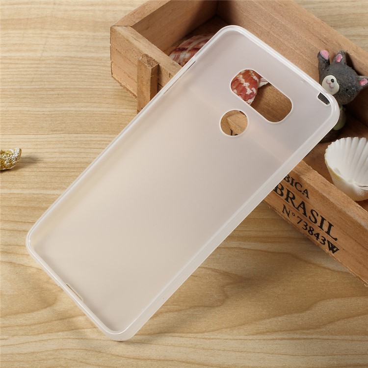 Anti-fingerprint Matte TPU Phone Cover for LG G6 - White-3