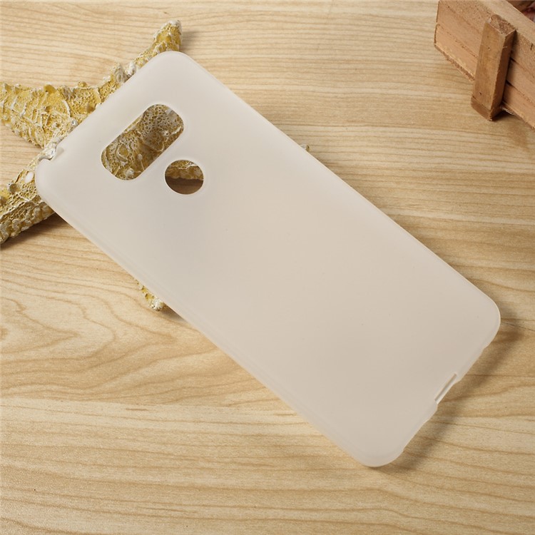 Anti-fingerprint Matte TPU Phone Cover for LG G6 - White-4