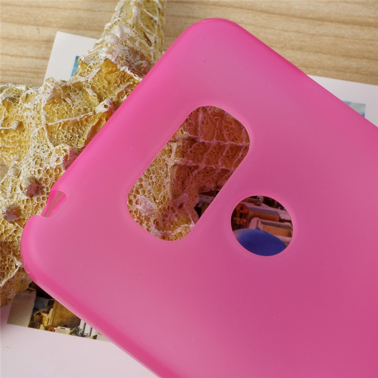 Matte Cell Phone Case TPU Cover for LG G6 - Rose-4