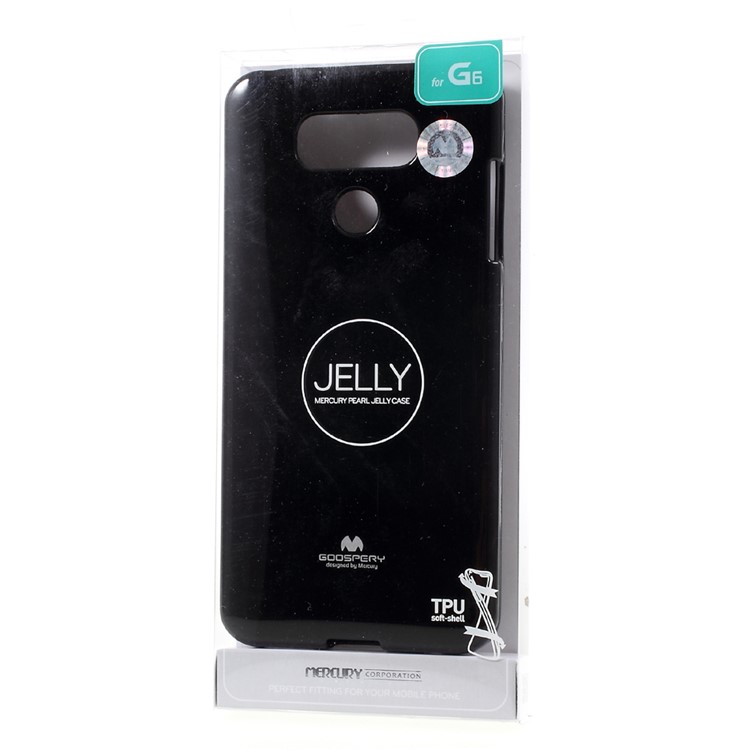 MERCURY GOOSPERY for LG G6 Glitter Powder Jelly TPU Case Accessory - Black-6