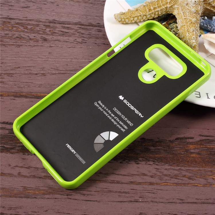 MERCURY GOOSPERY Glitter Powder Jelly TPU Gel Cover for LG G6 - Green-2