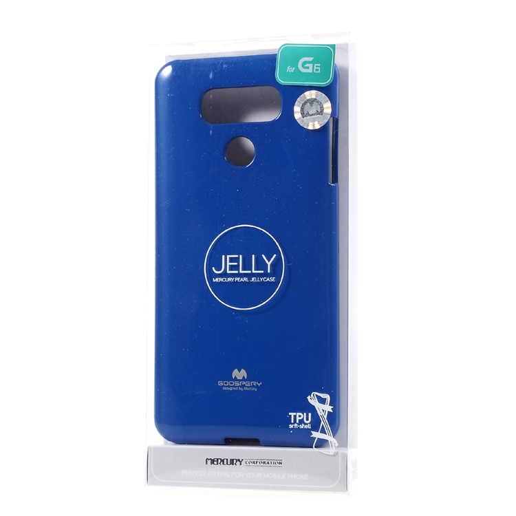 MERCURY GOOSPERY Glitter Powder Jelly TPU Casing for LG G6 - Blue-4