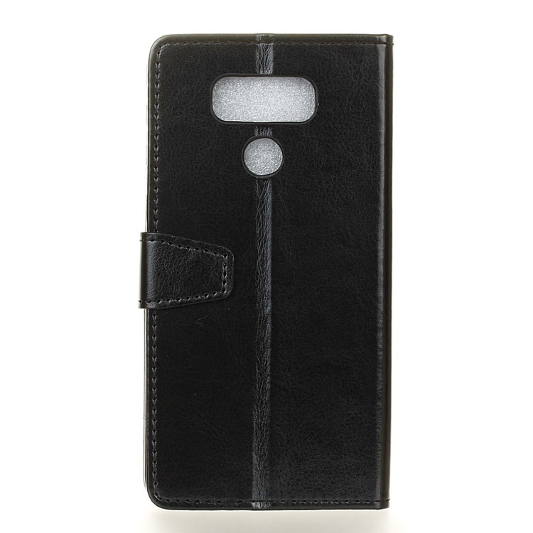 Crazy Horse Wallet Leather Stand Case for LG G6 - Black-2