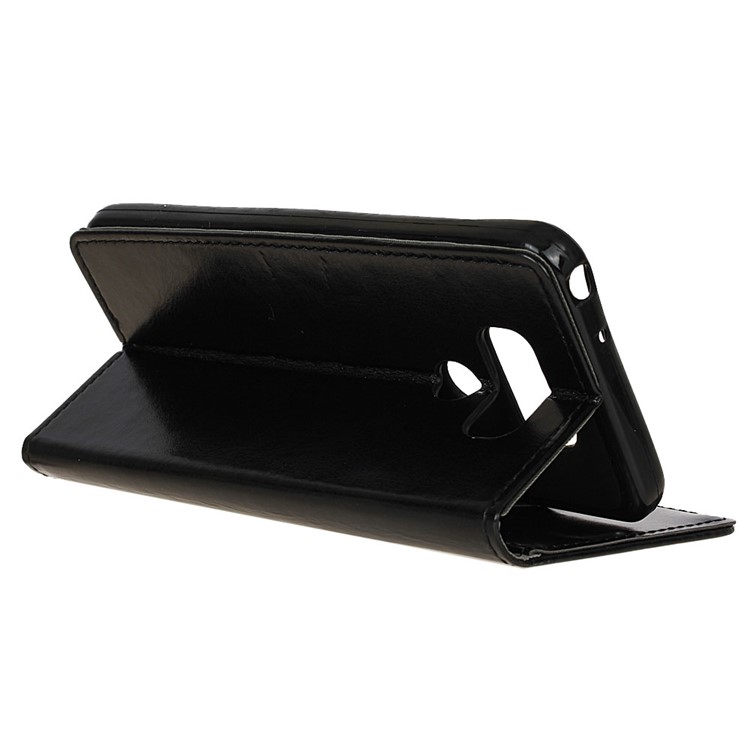 Crazy Horse Wallet Leather Stand Case for LG G6 - Black-3