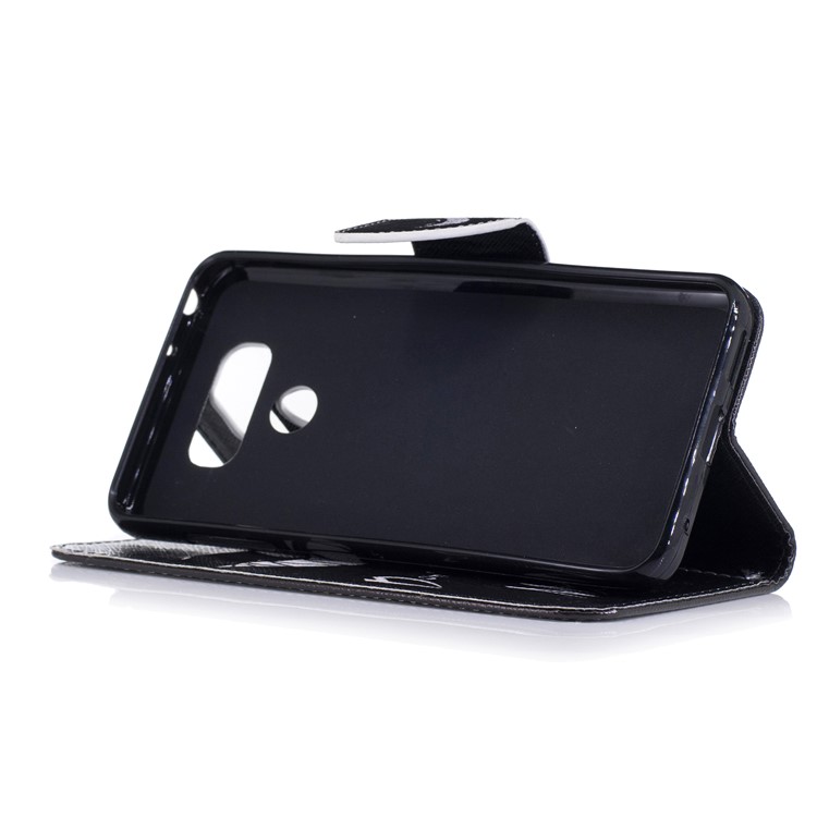 Pattern Printing Magnetic Leather Stand Cover for LG G6 - Do not Touch My Phone-5