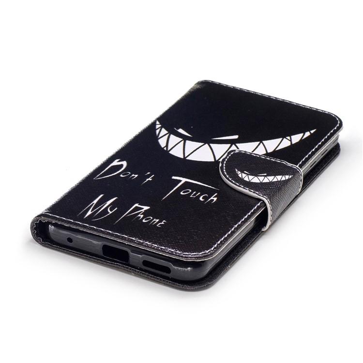 Pattern Printing Magnetic Leather Stand Cover for LG G6 - Do not Touch My Phone-6