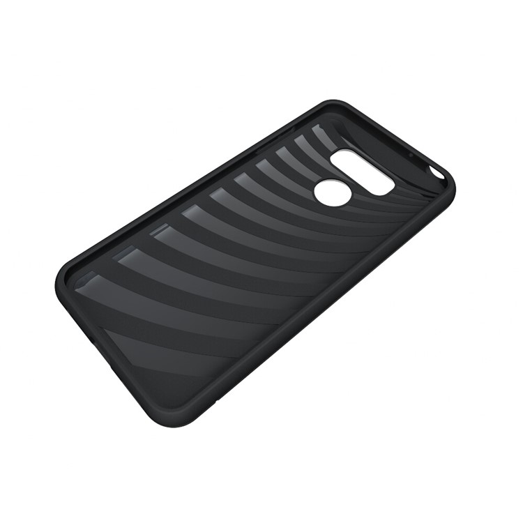 Detachable Brushed Plastic + TPU Cover with Stand Card Slot for LG G6 - Grey-12