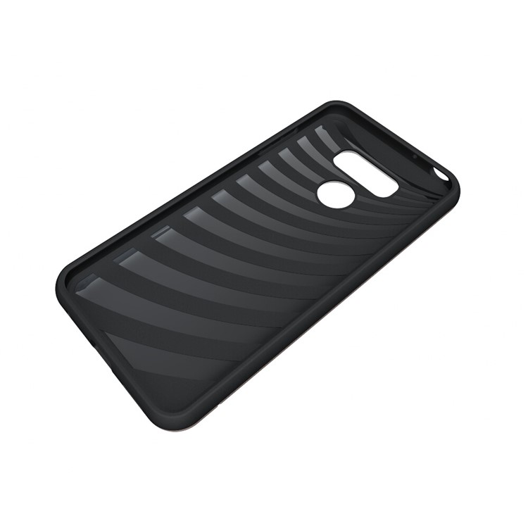 2-In-1 Brushed Plastic + TPU Kickstand Card Holder Phone Case for LG G6 - Gold-8